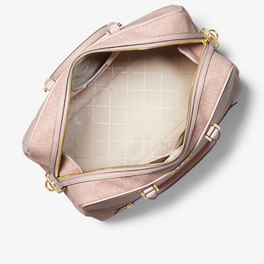 Michael Kors Travel Large Duffle/Weekender Bag With Trolley Sleeve ( pink) - Picture 3 of 9